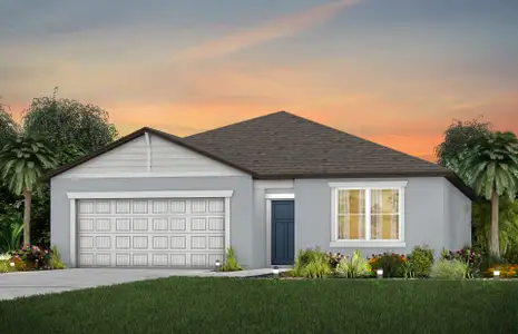 New construction Single-Family house 12817 Blue Reflection Ave, Parrish, FL 34219 plan Hanover - image