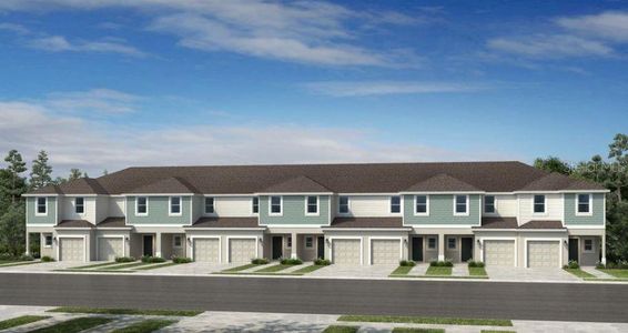 New construction Townhouse house 13248 Stable Pl, Parrish, FL 34219 Marigold- photo 0