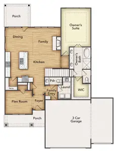 New construction Single-Family house 1317 Sabine River Ln, Springtown, TX 76082 plan Navasota - image