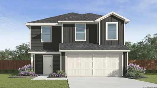 New construction Single-Family house 1010 Catalonia Pass, San Antonio, TX 78221 plan The Franklin - image