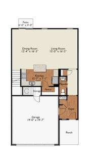 New construction Townhouse house 1402 Johnstone Dr, Reidville, SC 29375 plan The Kensington A - image 5