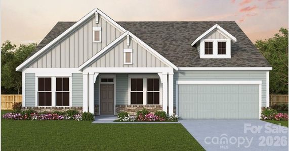 New construction Single-Family house 3431 Charolais Ln, Harrisburg, NC 28075 plan The Perkins - image