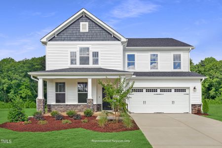 New construction Single-Family house 76 Yates Mill Drive, Fuquay Varina, NC 27526 The Apex- photo 0