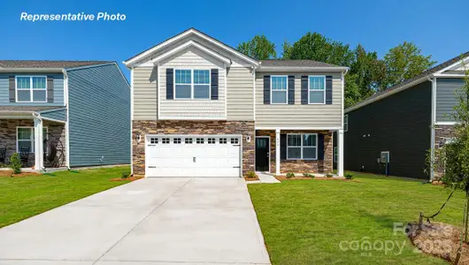 New construction Single-Family house 3408 Lacebark Ln, Gastonia, NC 28056 Penwell- photo 0