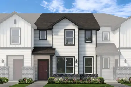 New construction Townhouse house 11919 Outer Bark Dr, Tomball, TX 77375 plan Seven Oaks Crockett - image