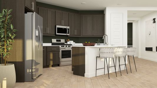 Kitchen island and appliances