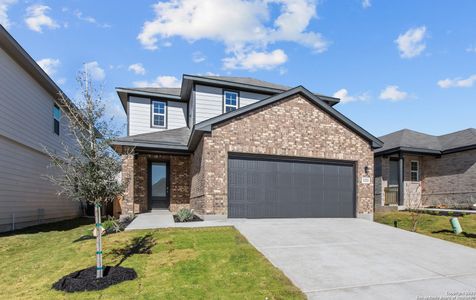 New construction Single-Family house 13221 Fantine, San Antonio, TX 78253 Walker- photo 0