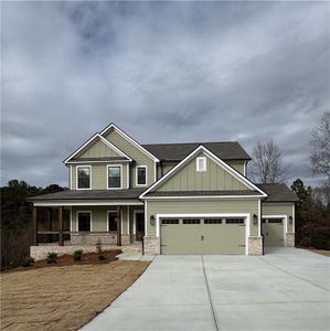 New construction Single-Family house 1129 Red Oak Boulevard, Loganville, GA 30052 The Hunter- photo 0