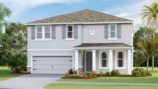 New construction Single-Family house 3528 Thistle Bank Ct, Plant City, FL 33565 Hemingway- photo 0