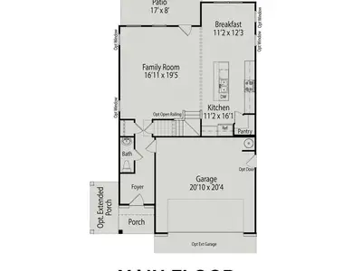 New construction Single-Family house 517 Crescent Wood Trl, Zebulon, NC 27597 plan The Grace A - image