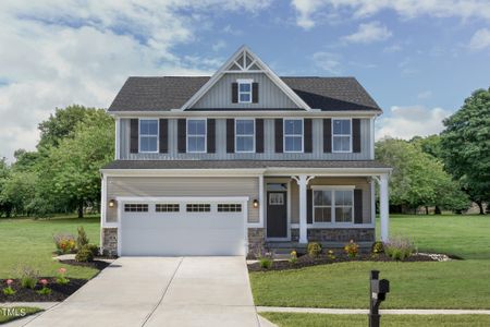 New construction Single-Family house 8869 Tartan Clan Drive, Willow Spring, NC 27592 Columbia- photo 0