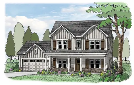 New construction Single-Family house 1082 Cherry Bark Ct, Loganville, GA 30052 Jackson- photo 0