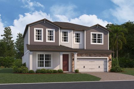 New construction Single-Family house 6873 Yellow Warbler Bnd, St. Cloud, FL 34773 plan Cambria - image