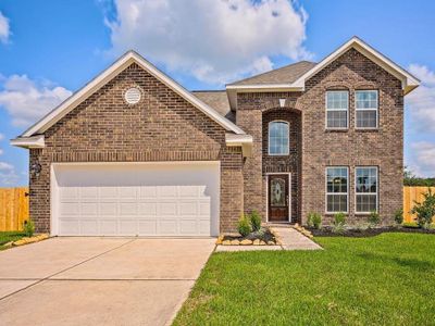 New construction Single-Family house 8423 Bay Orchard Drive, Baytown, TX 77521 The Sandown- photo 0