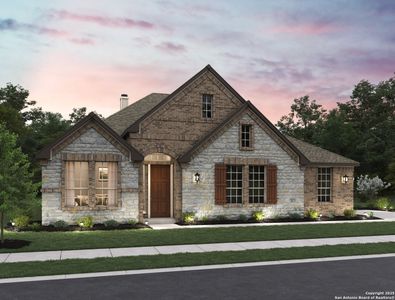 New construction Single-Family house 10891 Chestnut Warbler, New Braunfels, TX 78132 plan Alexander II - image
