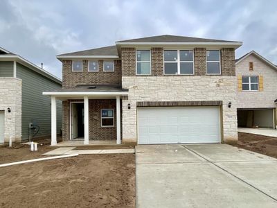 New construction Single-Family house 713 Palo Brea Loop, Hutto, TX 78634 Knox Homeplan- photo 0