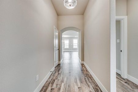 view from front door towards living area, bedrooms off to the right