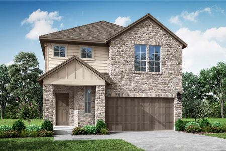New construction Single-Family house 158 Granit Oak Dr, Dripping Springs, TX 78620 Valencia- photo 0