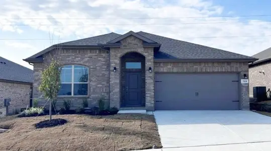 New construction Single-Family house 129 Leon Ave, Rhome, TX 76078 plan CARLSBAD - image