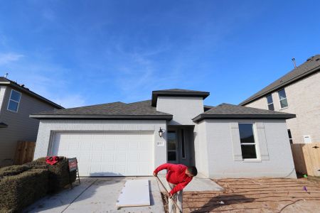 New construction Single-Family house 6913 Quiet Stream Way, Buda, TX 78610 Cobalt- photo 1 1