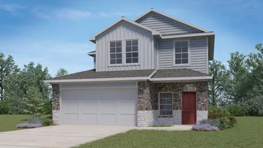 New construction Single-Family house 1956 Arbuckle Dr, Leander, TX 78641 plan The Hanna - image
