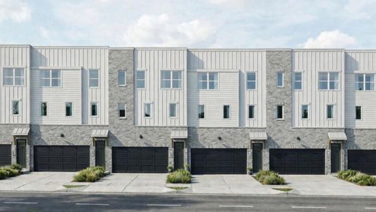 New construction Townhouse house 3585 Engineering Dr, Peachtree Corners, GA 30092 plan Rutherford - image