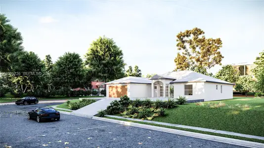 New construction Single-Family house 813 Bell Blvd S, Lehigh Acres, FL 33974 - image