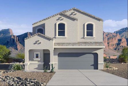 New construction Single-Family house 5227 E Umber Road, San Tan Valley, AZ 85143 Fuji- photo 0