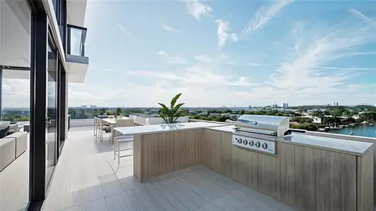 New construction Condo house 9700 W Bay Harbor Dr, Unit PH4, Bay Harbor Islands, FL 33154 plan The Sunset Penthouse - image 9