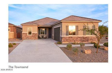 New construction Single-Family house 19608 W Cartwright Avenue, Buckeye, AZ 85396 Townsend- photo 0