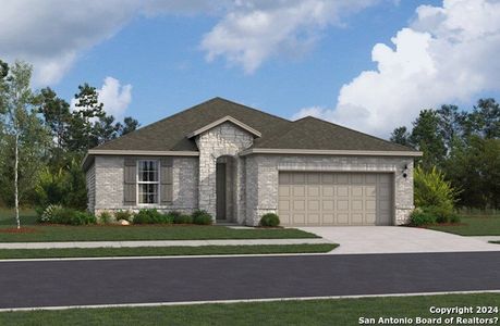 New construction Single-Family house 2023 Newforest Peak, New Braunfels, TX 78130 Brooks- photo 0