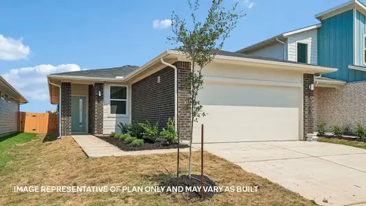 New construction Single-Family house 8519 Faded Denim Dr, Mustang Ridge, TX 78610 plan The Yosemite II - image