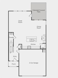 Structural options added include: Extended covered patio, upper laundry room cabinets, and pre-plumb for future water softener.