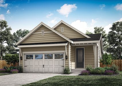 The Apex is a beautiful single story home with siding.