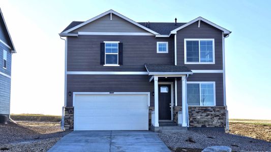 New construction Single-Family house 43196 Capilano Club Ct, Elizabeth, CO 80107 HOLCOMBE- photo 0