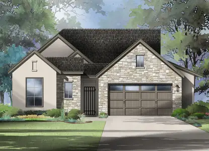 New construction Single-Family house 103 Timberwilde Dr, Georgetown, TX 78633 plan Vouvant - image