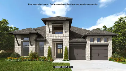 New construction Single-Family house 1616 Jay Wolf Dr, Georgetown, TX 78628 plan 3395W - image