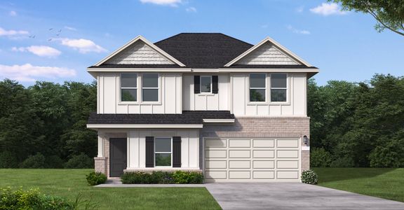 New construction Single-Family house 105 Short Toed, Cedar Creek, TX 78612 plan Moore - image