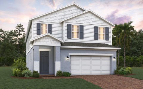 New construction Single-Family house 6880 Spanish Imperial St, Howey-in-the-Hills, FL 34737 plan Wekiva - image