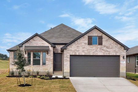 New construction Single-Family house 109 Divisadero Dr, Hutto, TX 78634 plan Sabine | Prairie Winds - image