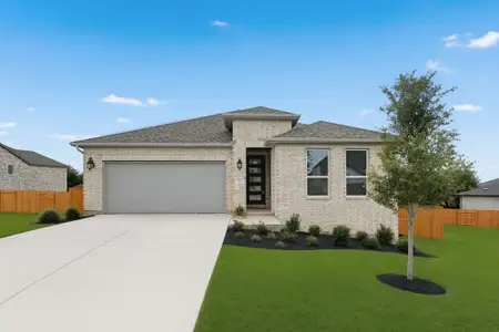 New construction Single-Family house 121 Amber Oak Ln, Georgetown, TX 78628 plan Chambray - image