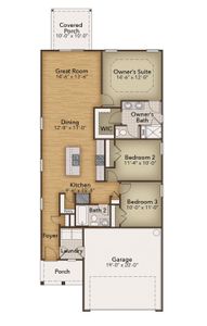 New construction Single-Family house 2112 Gooseberry Wy, Longs, SC 29568 plan The Laurel - image