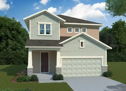 New construction Single-Family house 28740 Jujube Rd, Wesley Chapel, FL 33543 The Redwing- photo 0