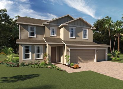 Elevation 2 with Optional Siding | Exbury Executive | New Homes in Florida | Landsea Homes