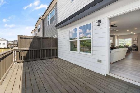 New construction Townhouse house 6 Nickel Dr, Newnan, GA 30265 Eaves- photo 32 32