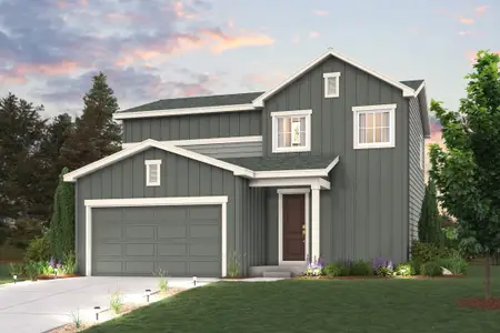 New construction Single-Family house 269 Overlook Ave, Lochbuie, CO 80603 plan The Hudson - image