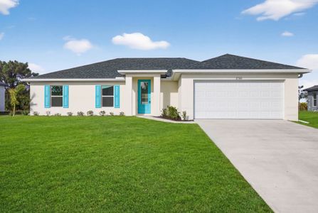 New construction Single-Family house 1135 Nw 13Th St, Cape Coral, FL 33993 plan The Sunset Harbor with Pool - image