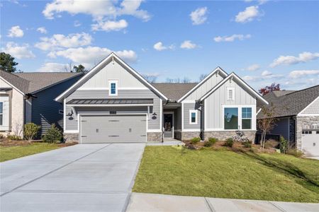 New construction Single-Family house 6819 Welcome Road, Flowery Branch, GA 30542 The Keyser- photo 0