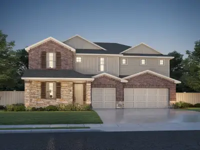 New construction Single-Family house 142 Divisadero Dr, Hutto, TX 78634 plan The Republic (575) - image
