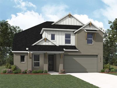 New construction Single-Family house 112 Green Brush Dr, Liberty Hill, TX 78642 plan Botero - image